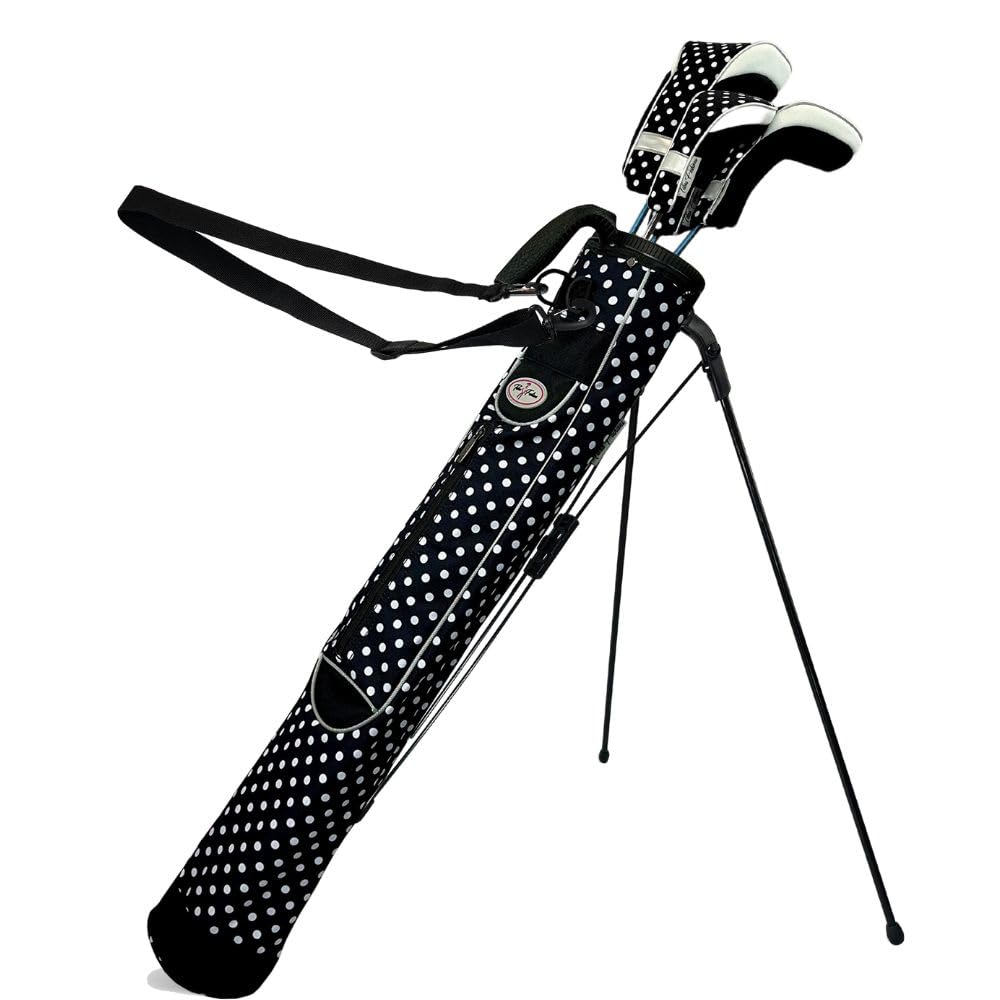 Taboo Fashion Sunday Golf Bags for Women - Lightweight Golf Range Bag with Self Flexing Stand and Shoulder Strap for Driving Range, Par 3 or Executive Course (City Lights)