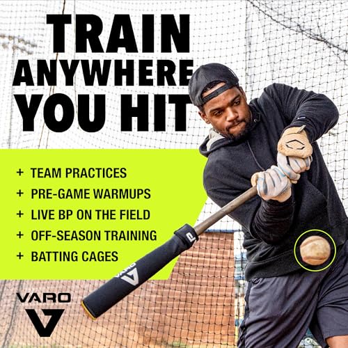Varo Bat Training Weights for Baseball/Softball - 4 oz Graphite/White, Official MLB & USA Baseball