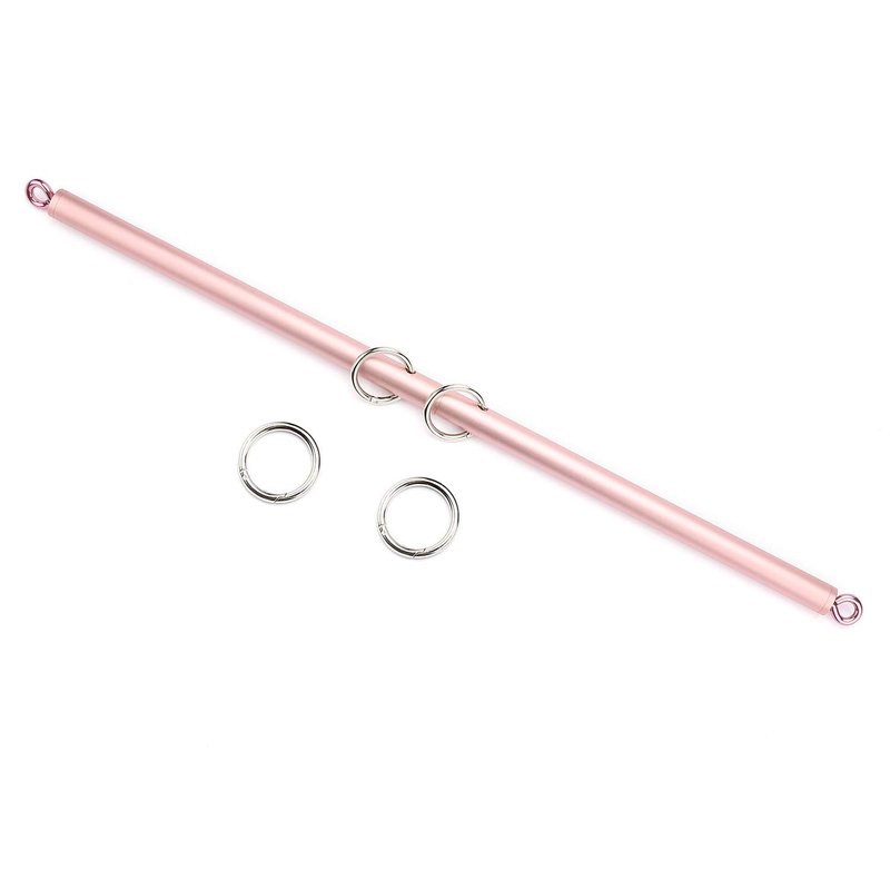 Pilates Yoga Bar Expandable Rose Workout Bar and 2PCS Pink Adjustable Straps, Pilates Aid Kit for Home Gym, Training Fitness Gear (with Storage Bag)