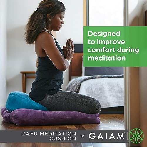 Ergonomic Buckwheat Zafu Meditation Cushion - Purple