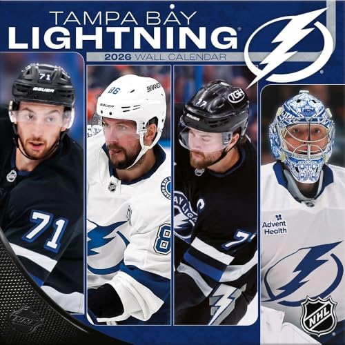 Tampa Bay Lightning Wall Calendar 2026 - 12x12 Full-Color