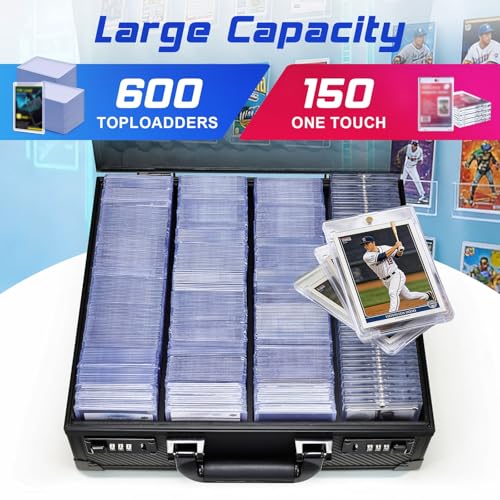 Boldblox 4-Row Card Storage Box for 3x4 35pt Top Loaders – Holds 600+ Cards