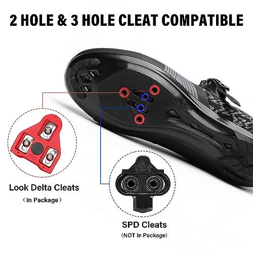 Unisex Cycling Shoes for Peloton & SPD - Black 12 Women/10 Men