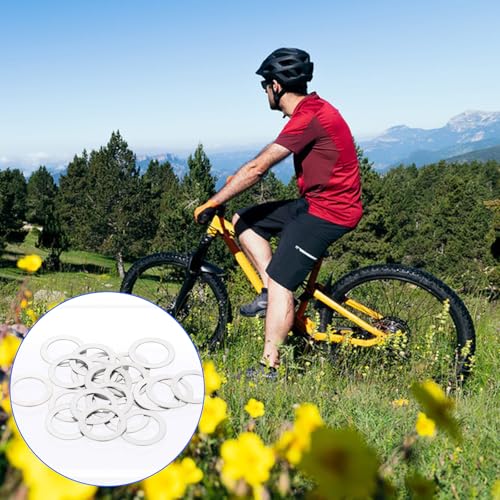 20PCS Stainless Steel Bicycle Pedal Washers - 9/16" Extenders