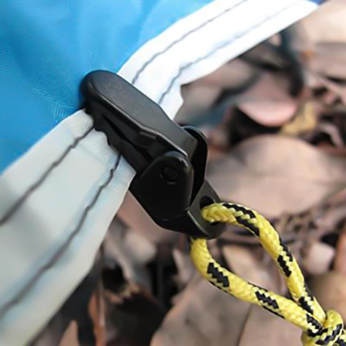 20 Pack Small Tarp Clips - Durable Black Tent Snaps for Camping