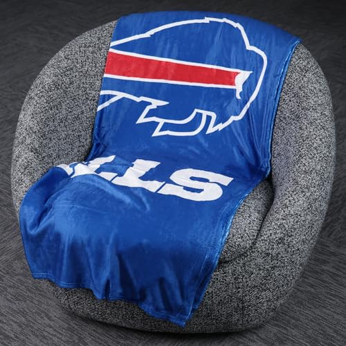 Buffalo Bills NFL Plush Micro Raschel Throw Blanket - 50x60