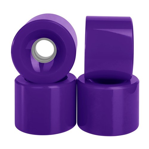 Cal 7 Longboard Skateboard 70mm Solid Gel Colors Wheels (Set of 4) - Solid Purple