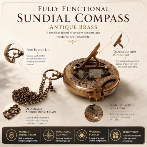 To My Son Compass with Leather Box - Brass 3.5in Personalised Keepsake Gift