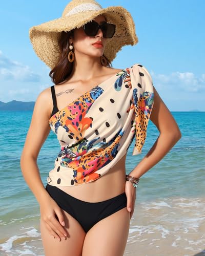 Leopard Colorful Sarong Cover Up for Women - One Size