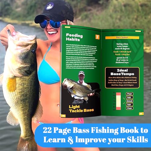 FONMANG 322-Piece Bass Fishing Kit with Tackle Box - Soft Baits, Hooks, Weights