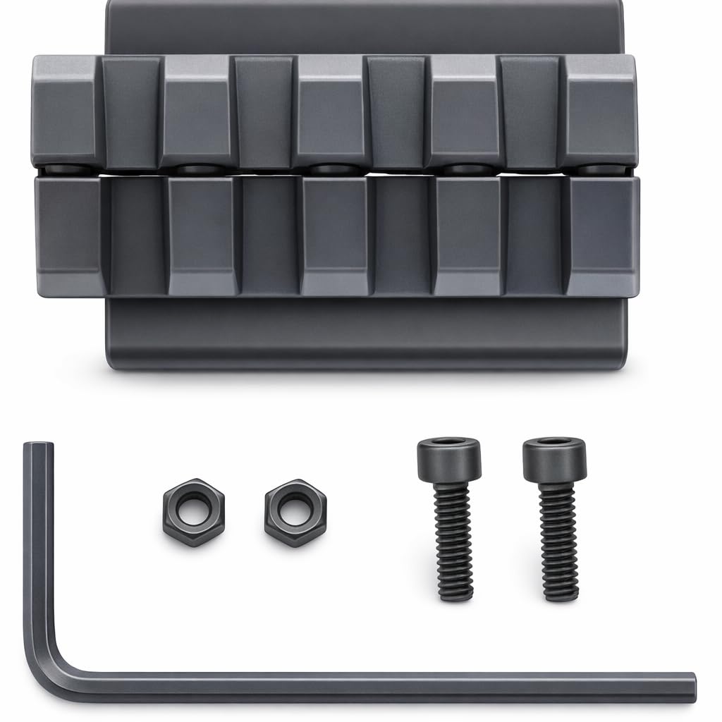 GOTICAL 4 Slots Picatinny Rail Adapter Lightweight Durable Black Matte (Mount Only)
