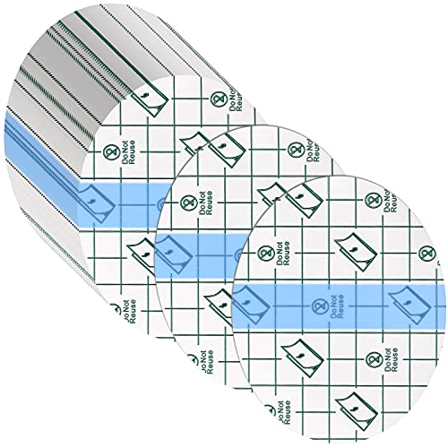 Nuanchu 60 Pcs Waterproof Transparent Adhesive Bandages 3.2 x 4 Inch