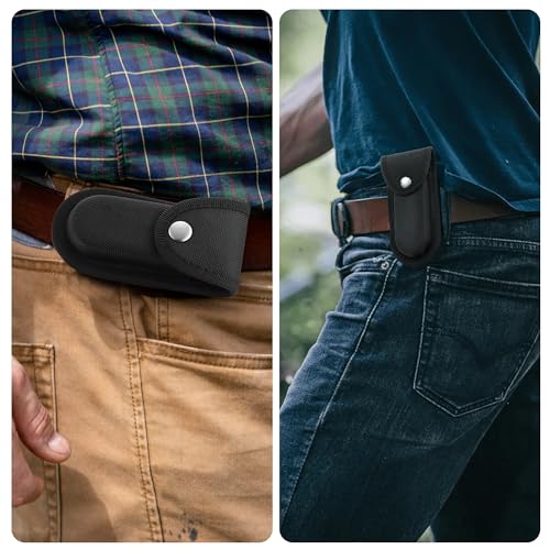 Durable Nylon Pocket Knife Sheath - Multitool Pouch for Belts