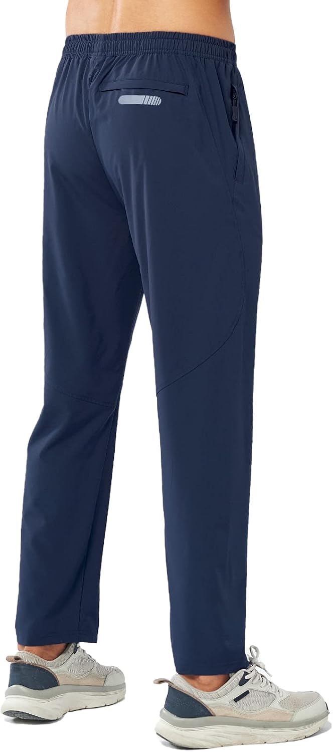 NORTHYARD Men's Athletic Joggers - Lightweight Running Pants with Zipper Pockets | Casual Gym Wear