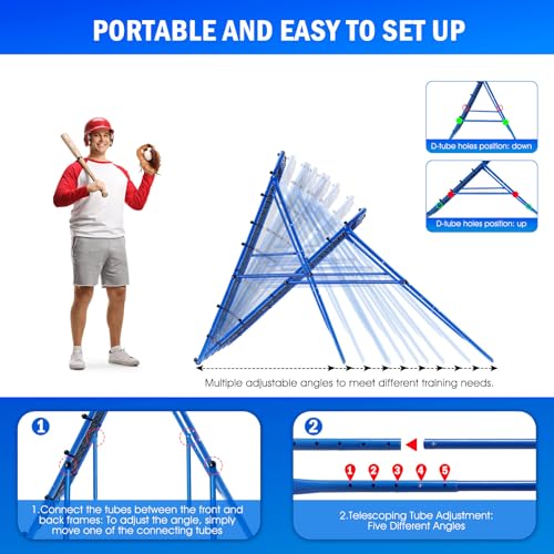 5FTx4FT Multi-Sport Rebounder Net - Volleyball, Baseball, Lacrosse Training