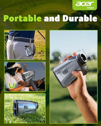 Laser Golf Rangefinder with Slope - 1200 Yards, Rechargeable - A-1200Yards