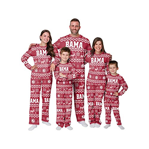NCAA Women's Holiday Ugly Pattern Pajamas - Alabama Crimson Tide - Medium