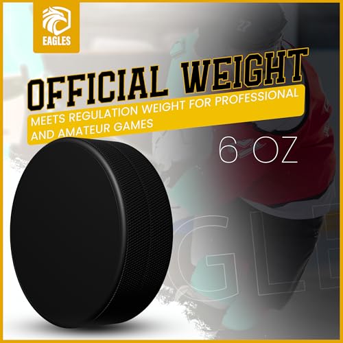 Ice Hockey Pucks - High Grade 3 Pack for Training & Practice