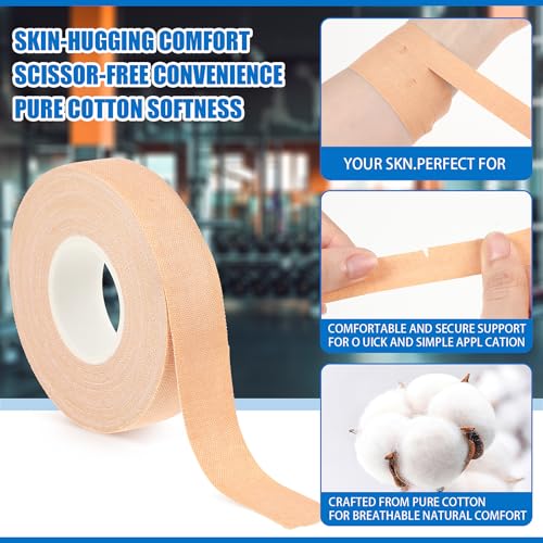 Nude Athletic Finger Tape - 0.5 Inch x 10 Yard - 2 Rolls