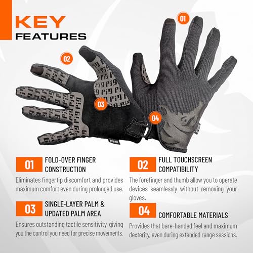 High Dexterity Touchscreen Utility Gloves for Shooting Sports