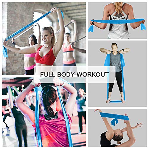 Non-Latex Resistance Bands Set for Exercise, Yoga, and Rehab
