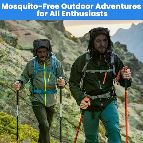 2 Pack Mosquito Head Net - Breathable Insect Protection for Outdoor Hiking