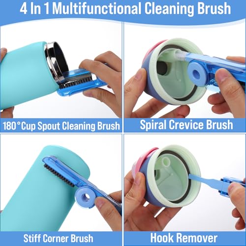 Water Bottle Cleaner Brush Set - 5 Piece Kit for Owala & More