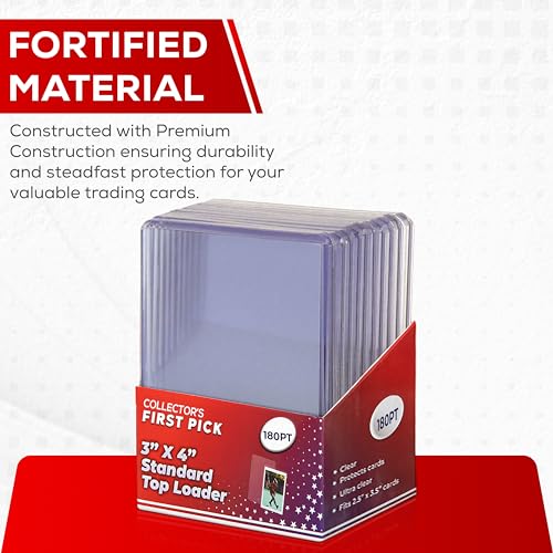 180PT Premium Top Loaders - 10 Pack Ultra Clear Card Protectors