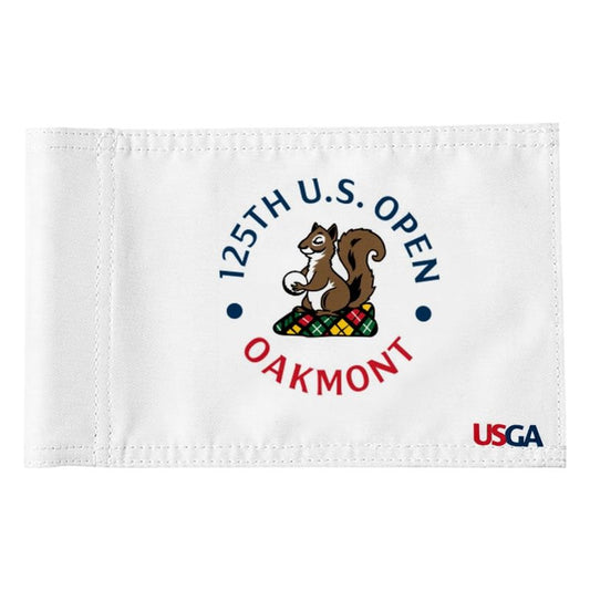 2BUT 2025 US Open Flag Oakmont Golf Pin USGA Flag Practic Putting Green Golf Flag For Backyard Garden Double-Sewn 600D Nylon Miniature Pin Flag Regulation Tube Flag(white 8"x6")