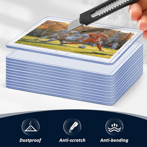 30 Pack Hard Plastic Card Sleeves - 3"x4" Top Load Protectors
