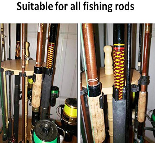 Universal Kayak Paddle Clips - 4 Pack Nylon Fishing Rod Holder