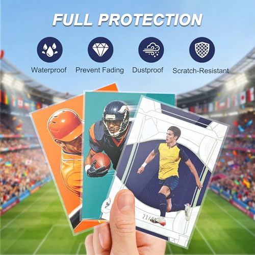 100 Count Soft Card Sleeves - Premium Clear Trading Card Protectors