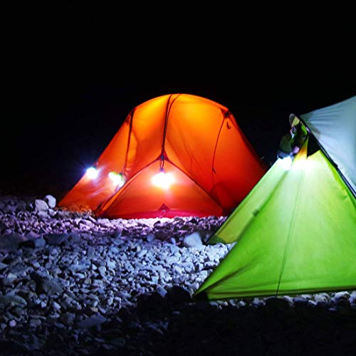 EverBrite 3-Pack Camping Lights - 3 Lighting Modes, Portable LED Bulbs Ideal for Kids¡¯ Adventure Activities, Backpacking, Camping, Picnic, Emergency and More, 3 x AAA Batteries Included