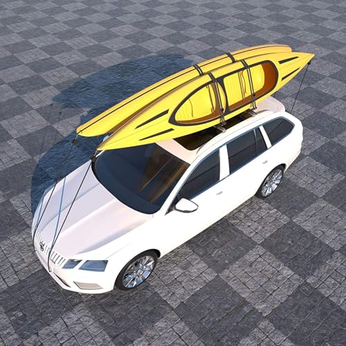 Kayak Roof Rack 4-in-1 Carrier - Adjustable J-Style - Black