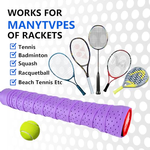 6 Pcs Tennis Pickleball Overgrip - Anti-Slip, Breathable Grip Tape
