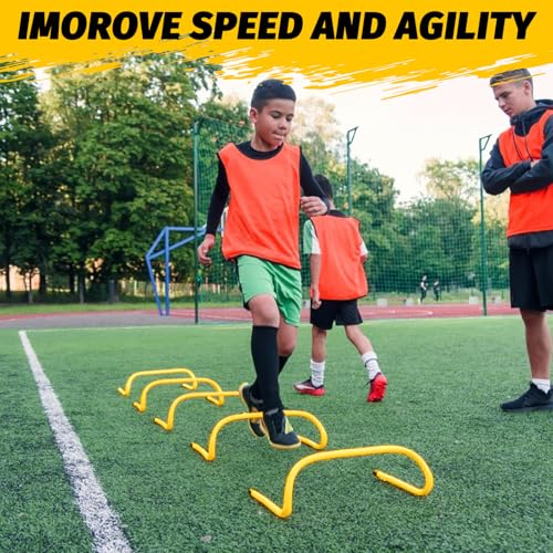 Speed Agility Training Hurdles - 6 Pcs 6" Detachable Hurdles