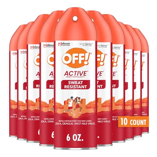 OFF! Active Insect Repellent Spray 6oz Pack of 2 Sweat-Resistant