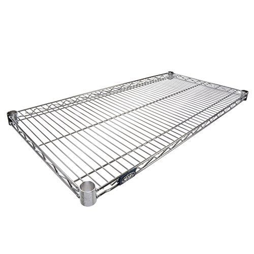 Nexel Additional Wire Shelf for Wire Shelving Units, 600-800 lb Capacity, 18"W x 36"L, Chrome Finish