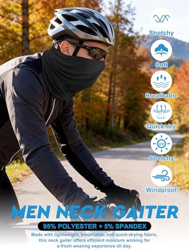 Men's Breathable Sun Protection Balaclava Gaiter Face Mask - Cooling Neck Cover