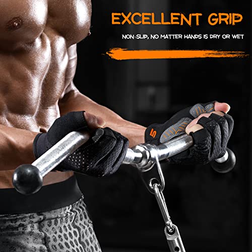 Workout Gloves for Men & Women - Large Weight Lifting Gym Gloves