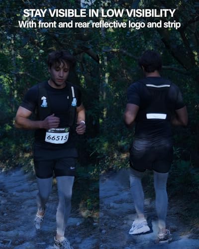 Zelvot Adjustable Running Hydration Vest for Women & Men - Pink, X Small-Small with 500ml Soft Flask