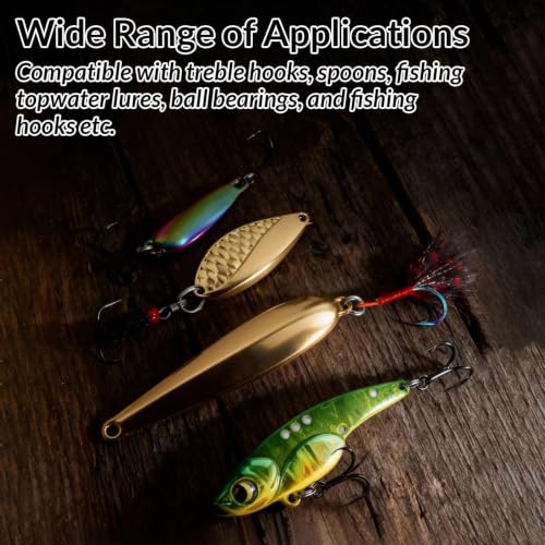 Fishing Split Rings - Heavy Duty Stainless Steel, 50 Pcs - 4#