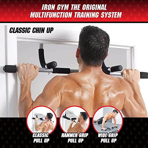 Adjustable Pull-Up Bar for Doorway - Iron Gym Upper Body Workout Bar