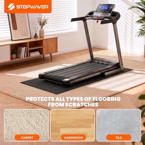 Treadmill Mat for Carpet & Hardwood Floors - 63" x 30" x 0.2" Thick