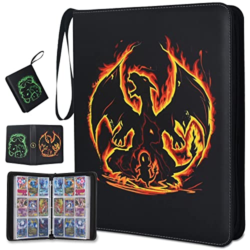 LIMSTDIC Black 900-Pocket Card Binder with Zipper for Trading Cards, Collectibles Storage Album