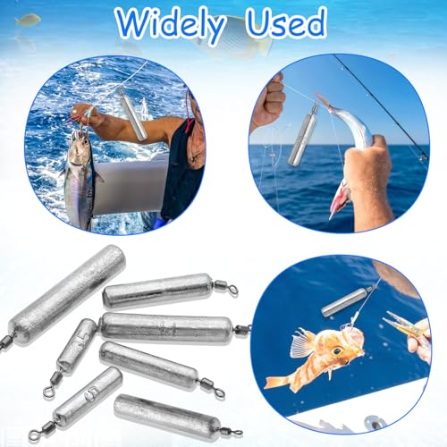 Fishing Weights Sinkers Kit - 25pcs Assorted Drop Shot Weights