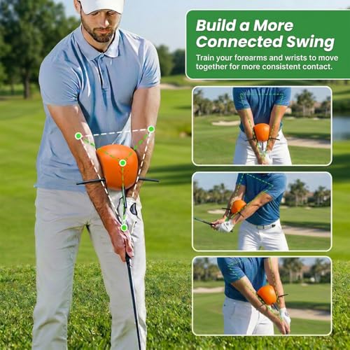 Golf Swing Trainer Connector for Posture & Arm Alignment - All Skill Levels