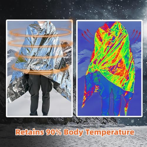 Emergency Mylar Blankets - 6 Pack Survival Space Blankets