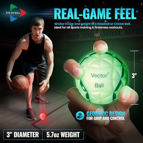 Vector Ball S Neuro-Visual Reaction Ball - Green, Red & Blue