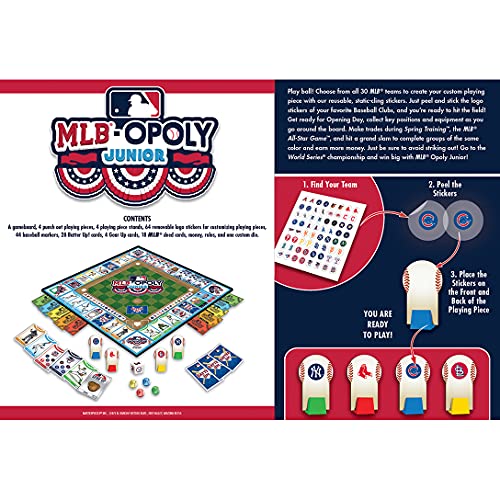 MLB-Opoly Junior Board Game - Customizable Team Play